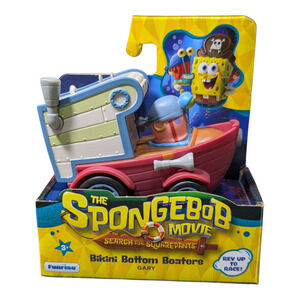 Funrise-SPONGEBOB MOVIE - Search for Squarepants-Bikini Bottoms Boaters-Gary-NIB